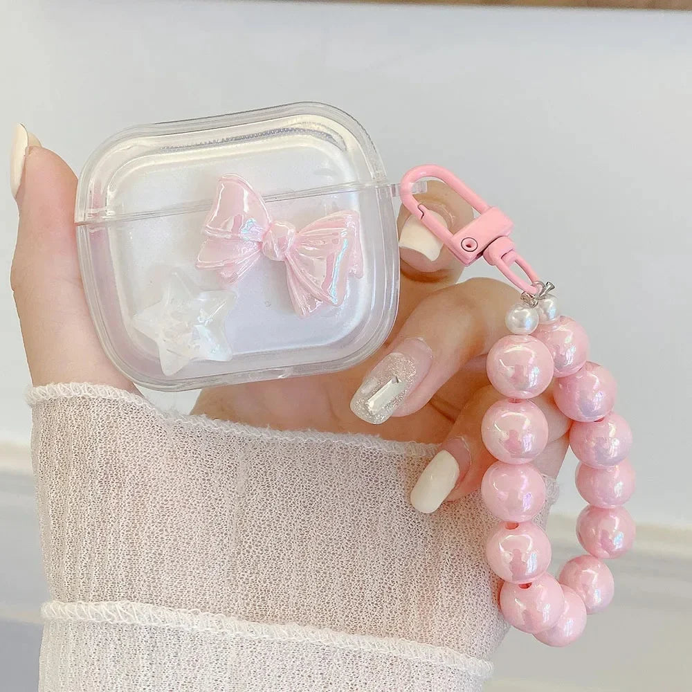 Crystal Rabbit Star AirPods Case
