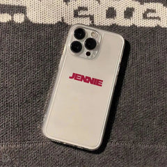 Jennie “J-Jennie” Korean Minimal Letter Phone Case