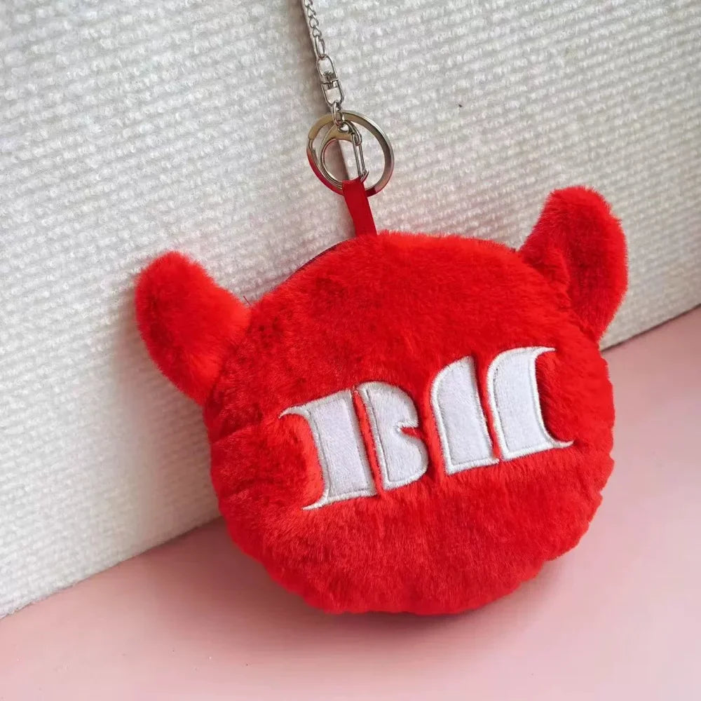 BABYMONSTER Cartoon Plush Coin Purse Keychain