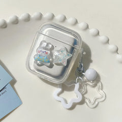 Crystal Rabbit Star AirPods Case