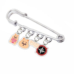 SKZoo™ Star Acrylic Keychain – Stray Kids Cartoon Pin Pendant