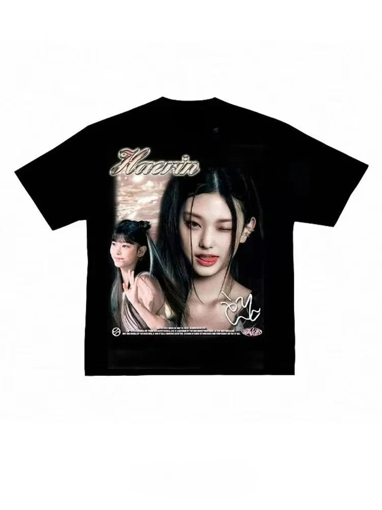 NewJeans “Whale Edition” Oversized Cotton Tee