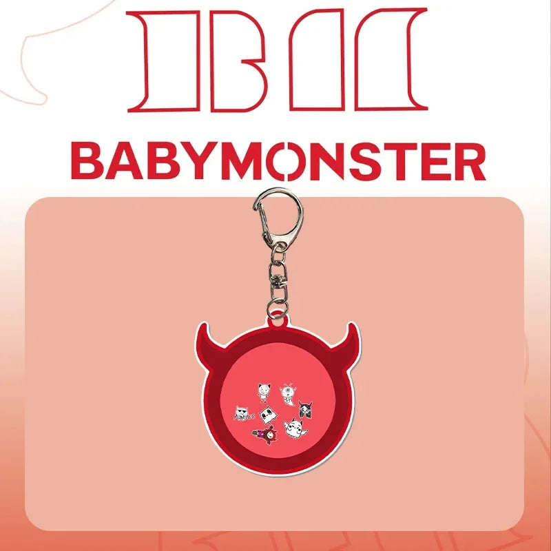 BABYMONSTER Cartoon Acrylic Pendant Keychain