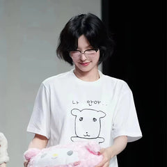 ITZY Cute Oversized Summer Graphic Tee