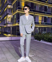 Soobin Asymmetrical Suit Jacket