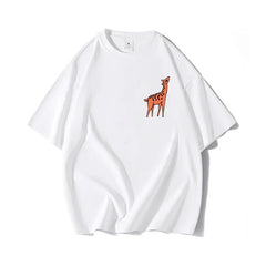 Jimin Ivory Giraffe Print Shirt