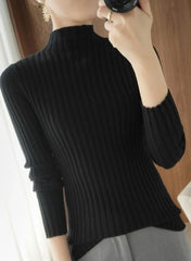 Taehyung Ribbed Mock-Neck Sweater