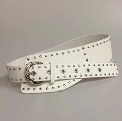 Rami Rivetted Wide Belt