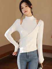 Wonyoung White Two-Piece Illusion