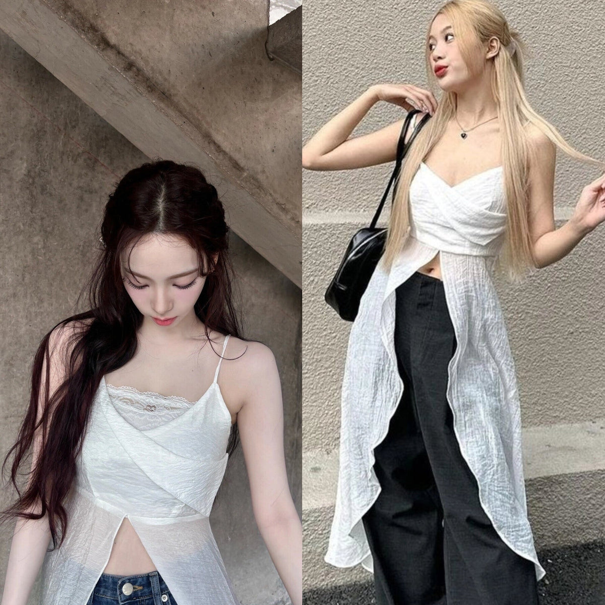 Karina Long Flowy Sling Top