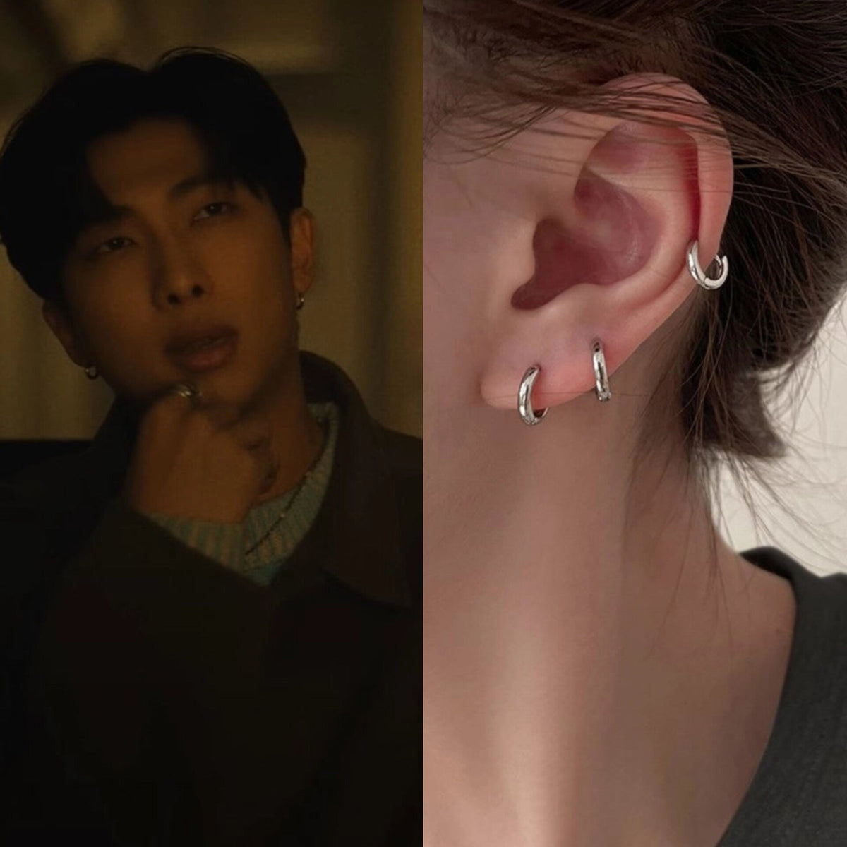 RM Silver Mini Loop Earrings