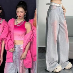 Ningning Ombre Sparkly Jeans