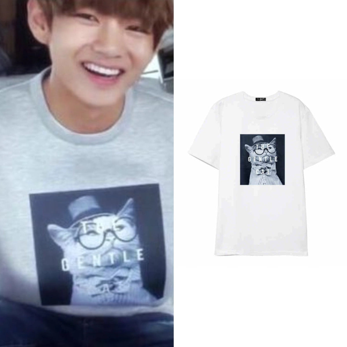 Taehyung Ash “The Gentle Cat” Tee
