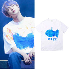 Jin Ivory Graffiti Design Tee
