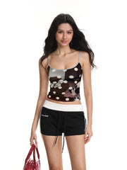 Pharita Dalmatian Print Cami Top