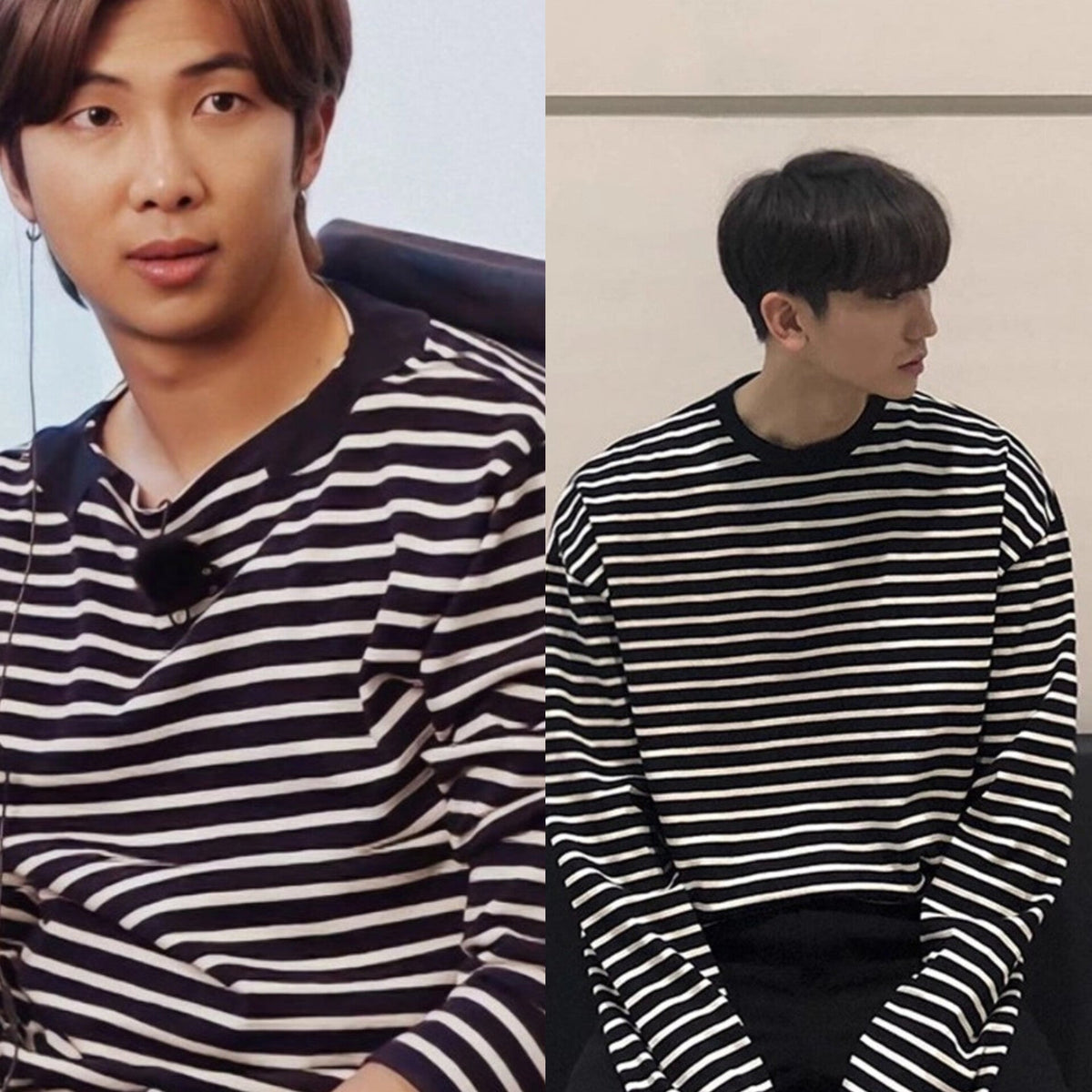 RM Noir Classic Striped Tee