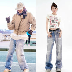 J-Hope Faded Distressed Jeans