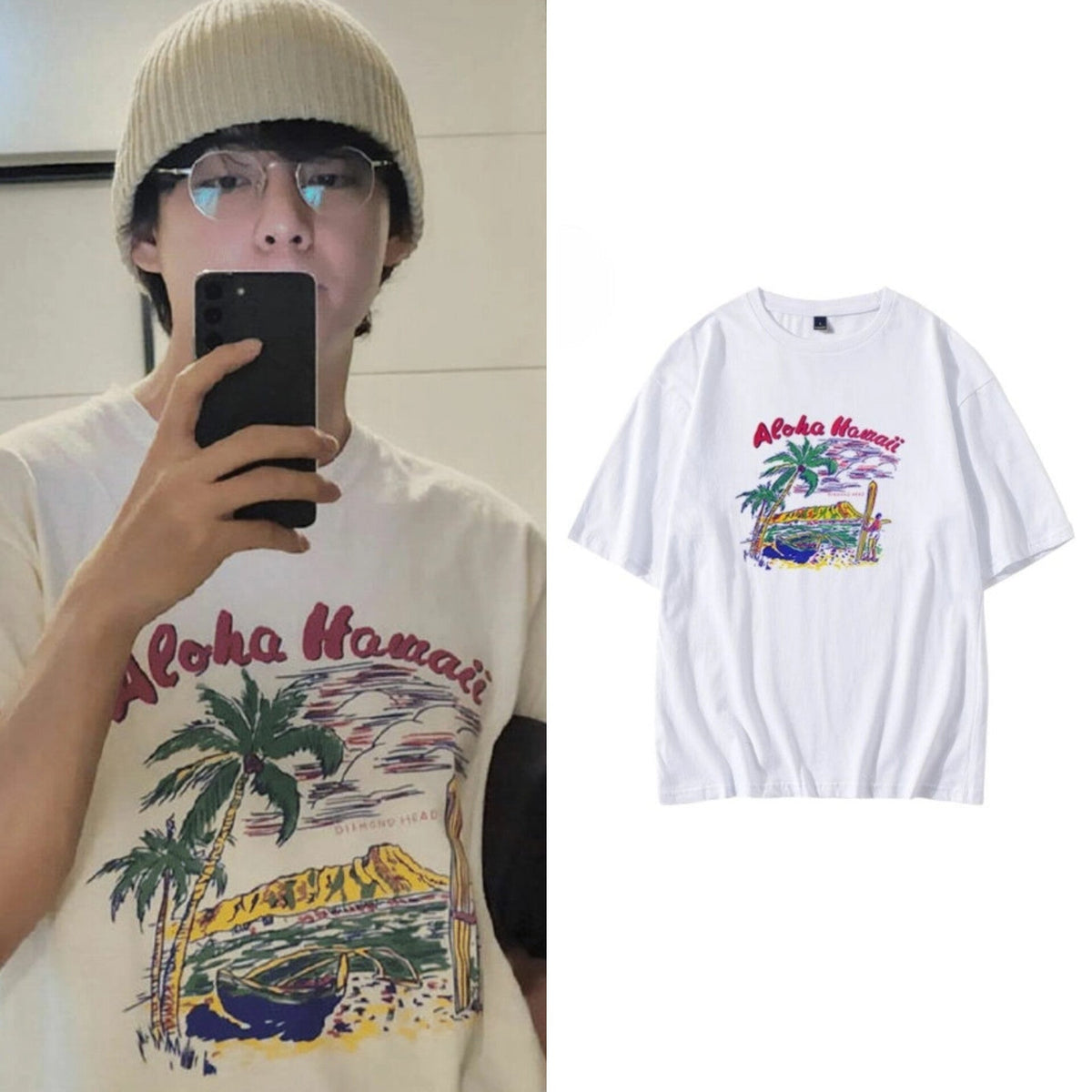 Taehyung “Aloha” Print Tee