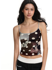 Pharita Dalmatian Print Cami Top