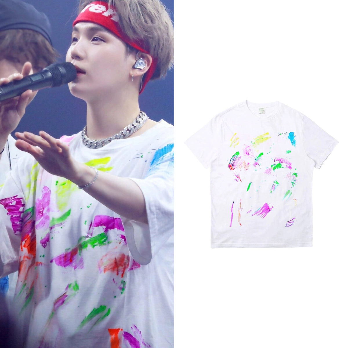 Suga Ivory Graffiti Design Tee