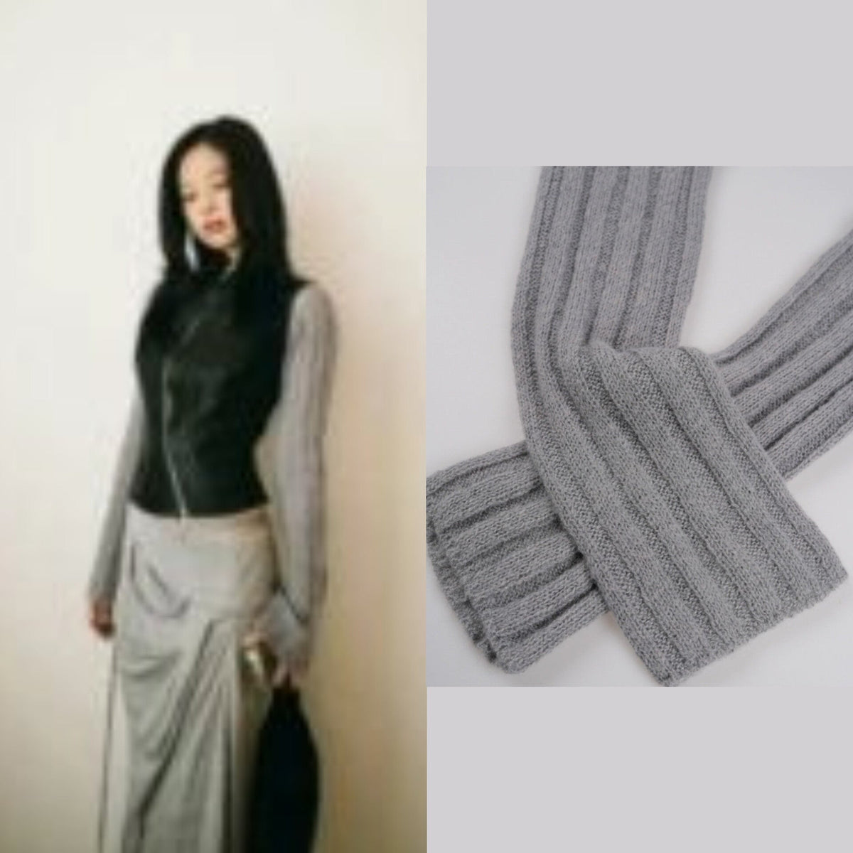 Jennie Ribbed Knit Arm Sleeves