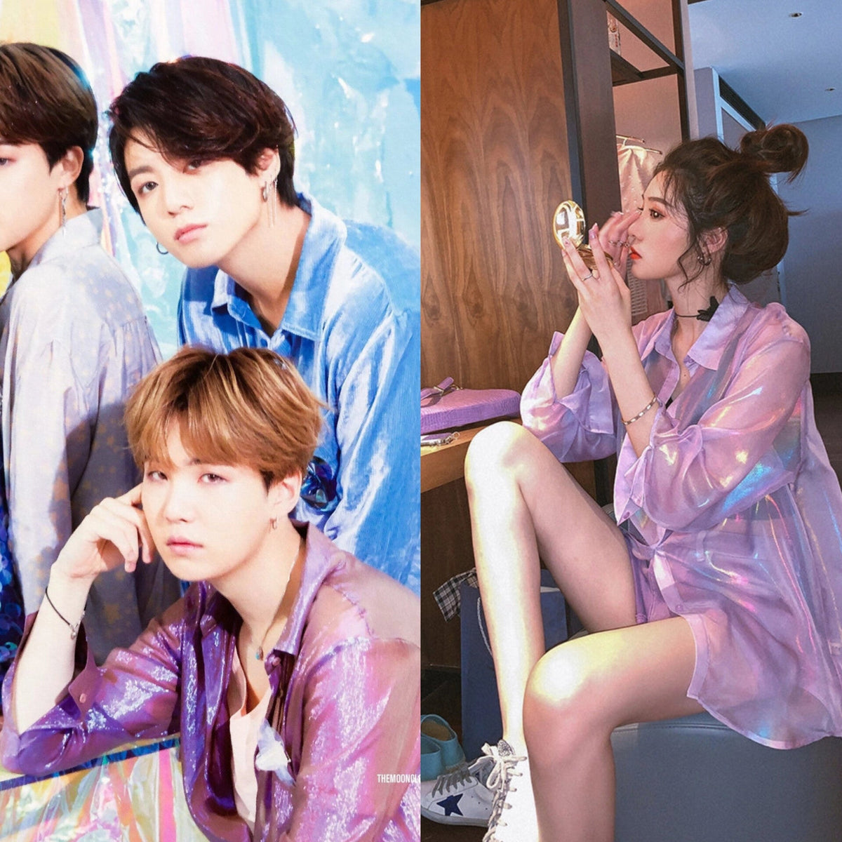 Suga Lilac Sparkle Shirt