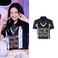 Jennie Varsity Lace Tee
