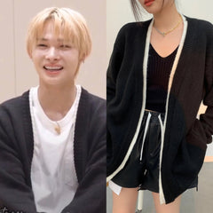 Ni-Ki Noir Open Knit Cardigan