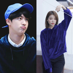 Jin Midnight Velvet Hoodie