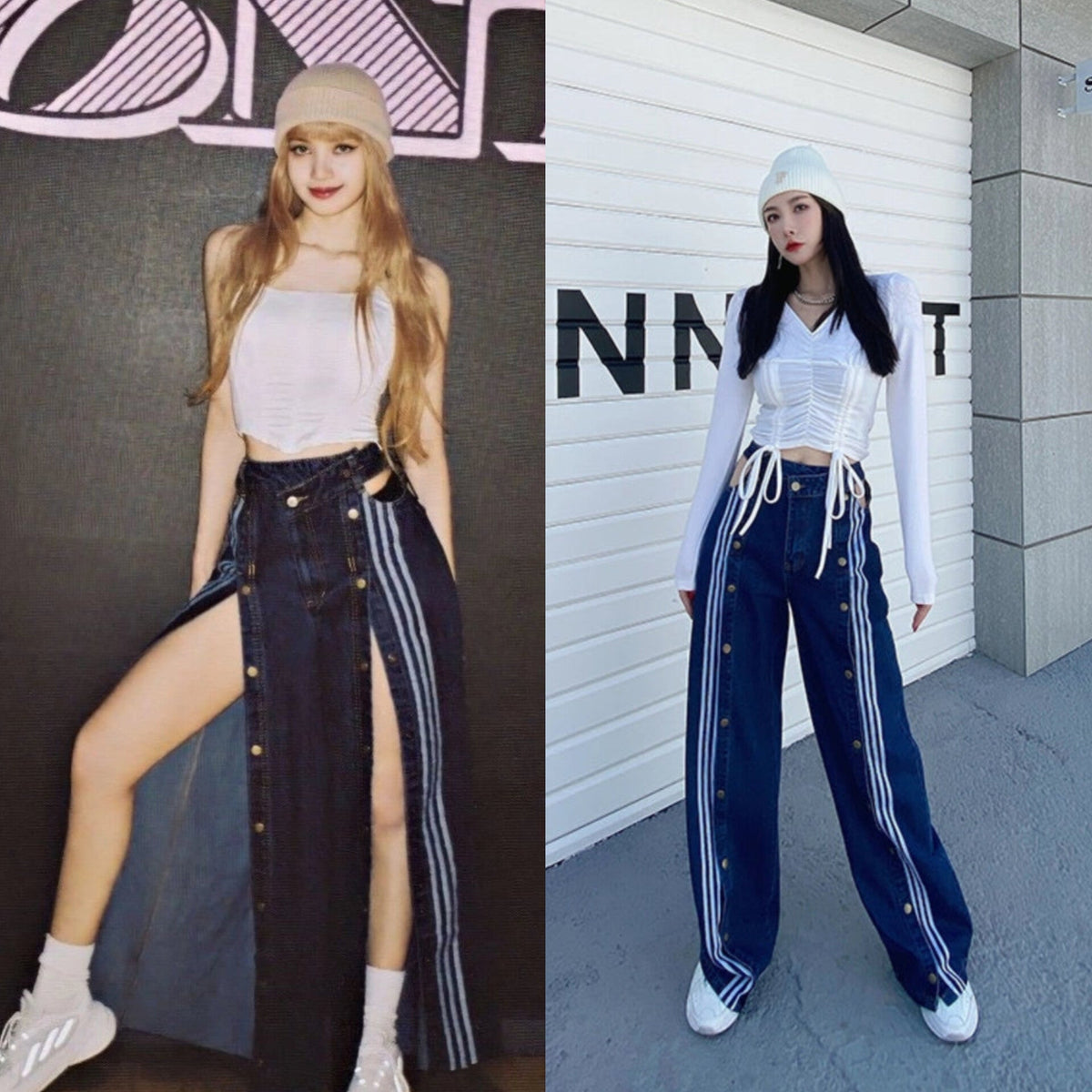 Lisa Striped Denim Jeans
